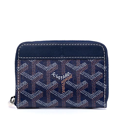 goyard matignon pm wallet|Goyard Goyardine Matignon PM Wallet Navy.